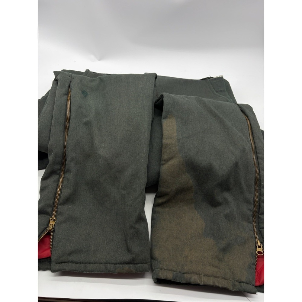 Walls Zero Zone Insulated Coveralls Size M 38-40 Green Vintage Made USA Workwear - Picture 8 of 10